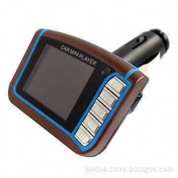Car MP4 Player with FM Transmitter and 1.8-inch LCD Display